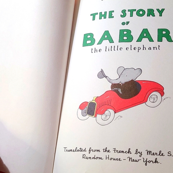 Vintage 1960s The Story of Babar Hardcover Storybook Book - Jean de Brunhoff - Picture 3 of 8